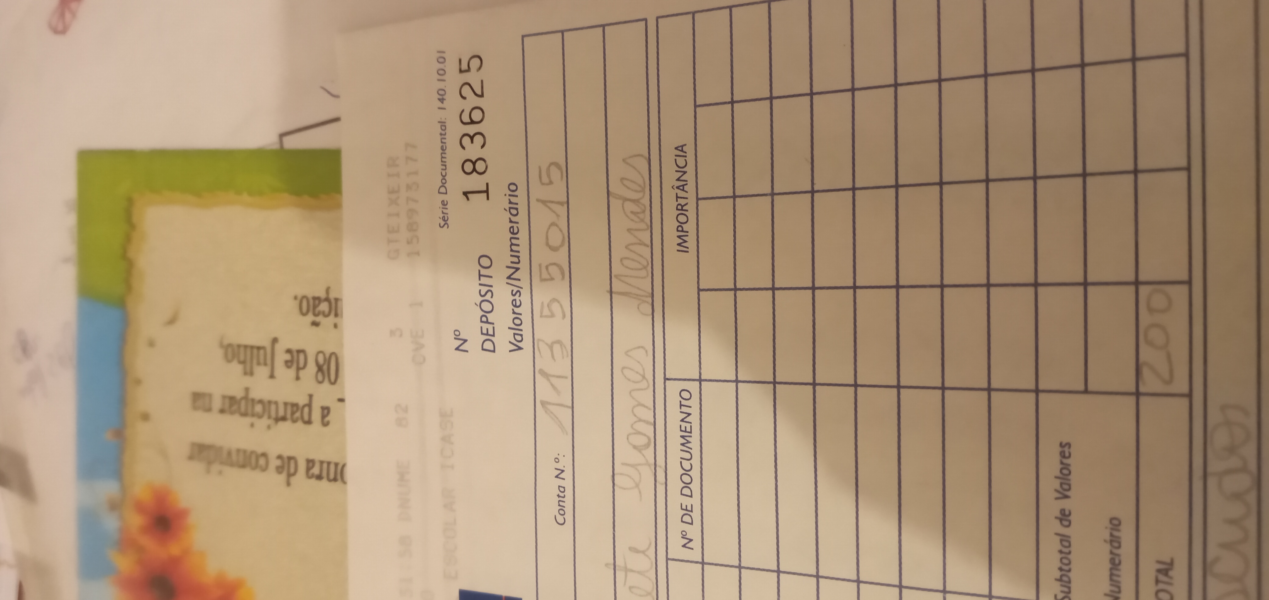 Imagem de informação sobre o processo do meu  documento